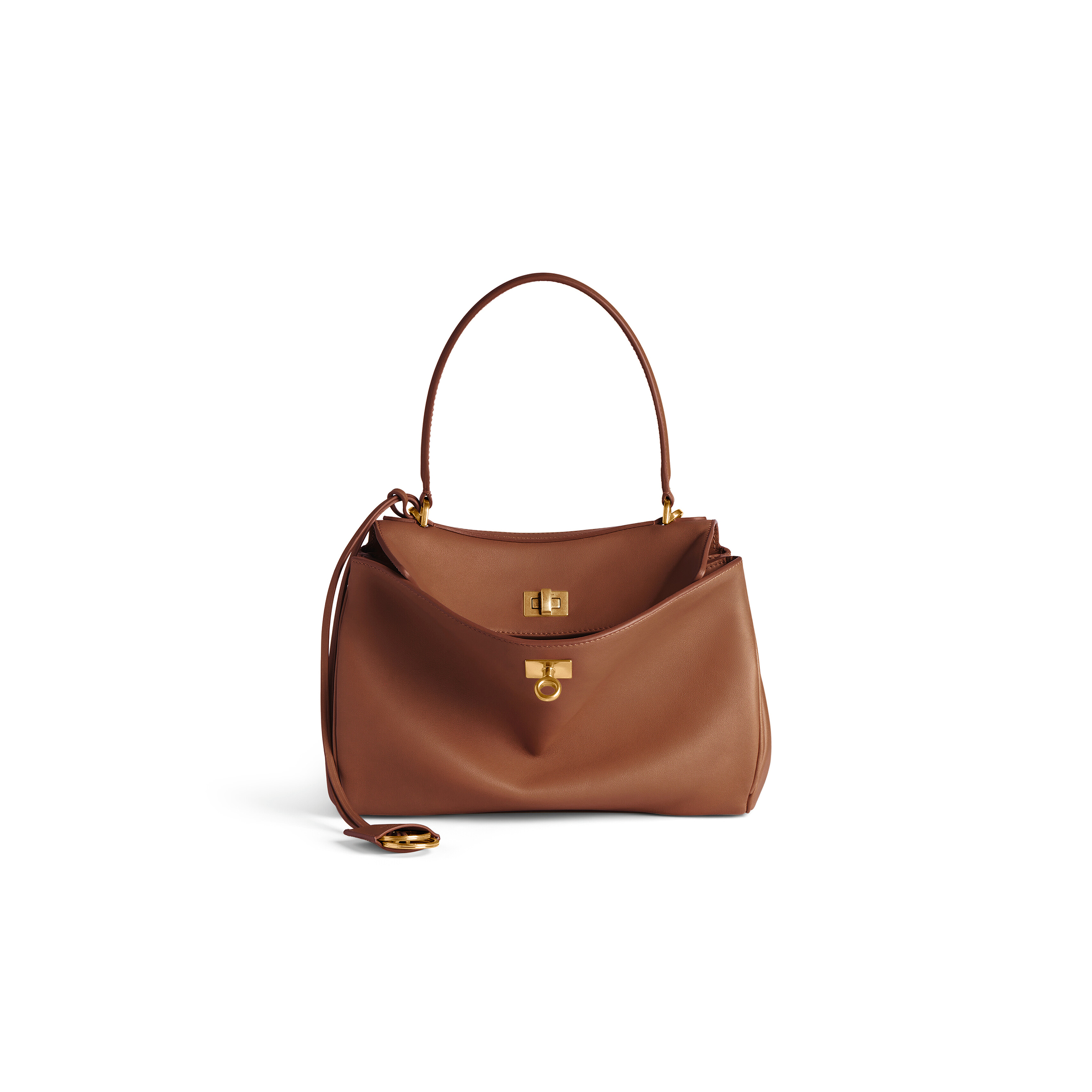 BALENCIAGA WOMEN'S RODEO HANDBAG SMALL IN NEW TAN 7897792AA4V2237 (27*20*10cm)
